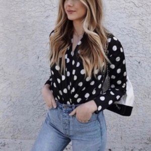 ZARA Polka Dot Bodysuit